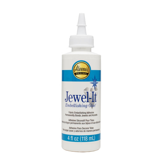 Aleene’s Jewel-It Fabric Embellishing Glue 4oz Bottle