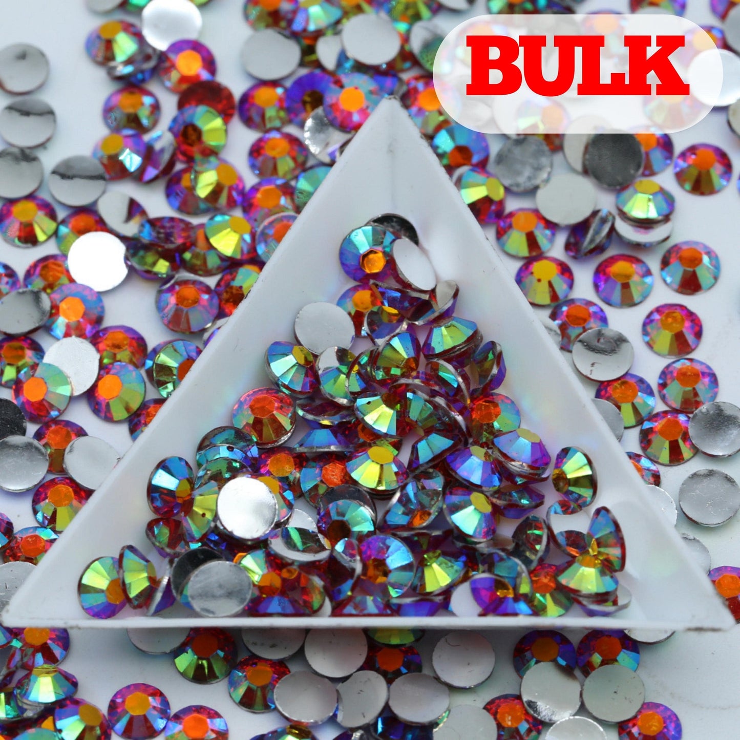 Bling That! AB Resin 2mm / Bulk AB Deep Red Resin Rhinestone