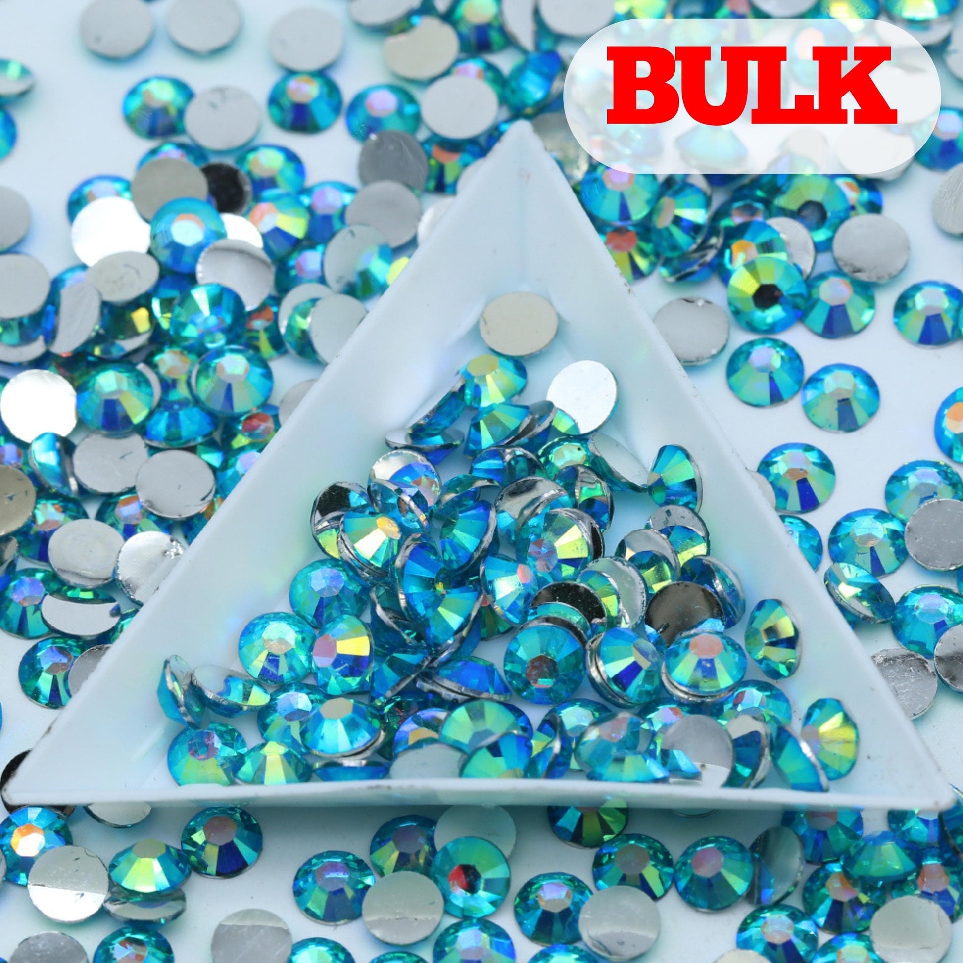 Bling That! AB Resin 2mm / Bulk AB Peacock Blue Resin Rhinestone