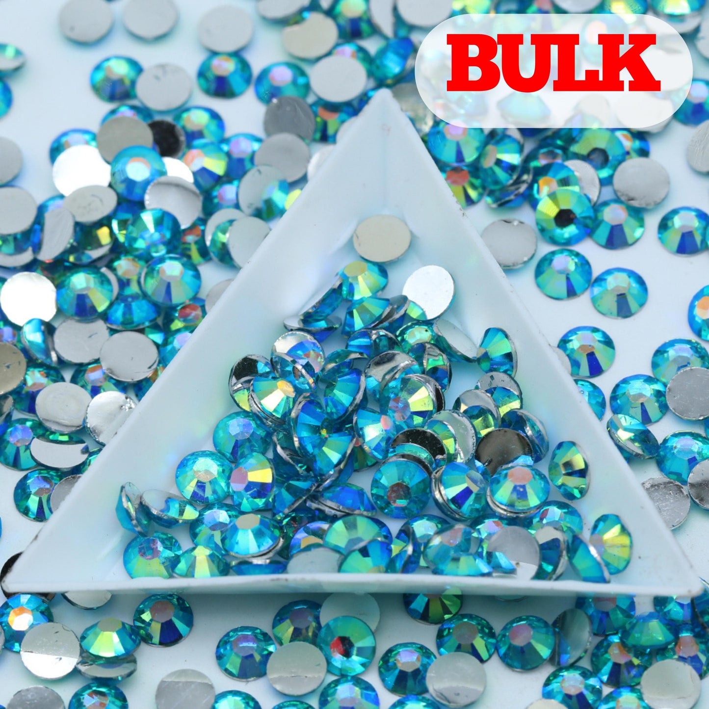 Bling That! AB Resin 3mm / Bulk AB Peacock Blue Resin Rhinestone