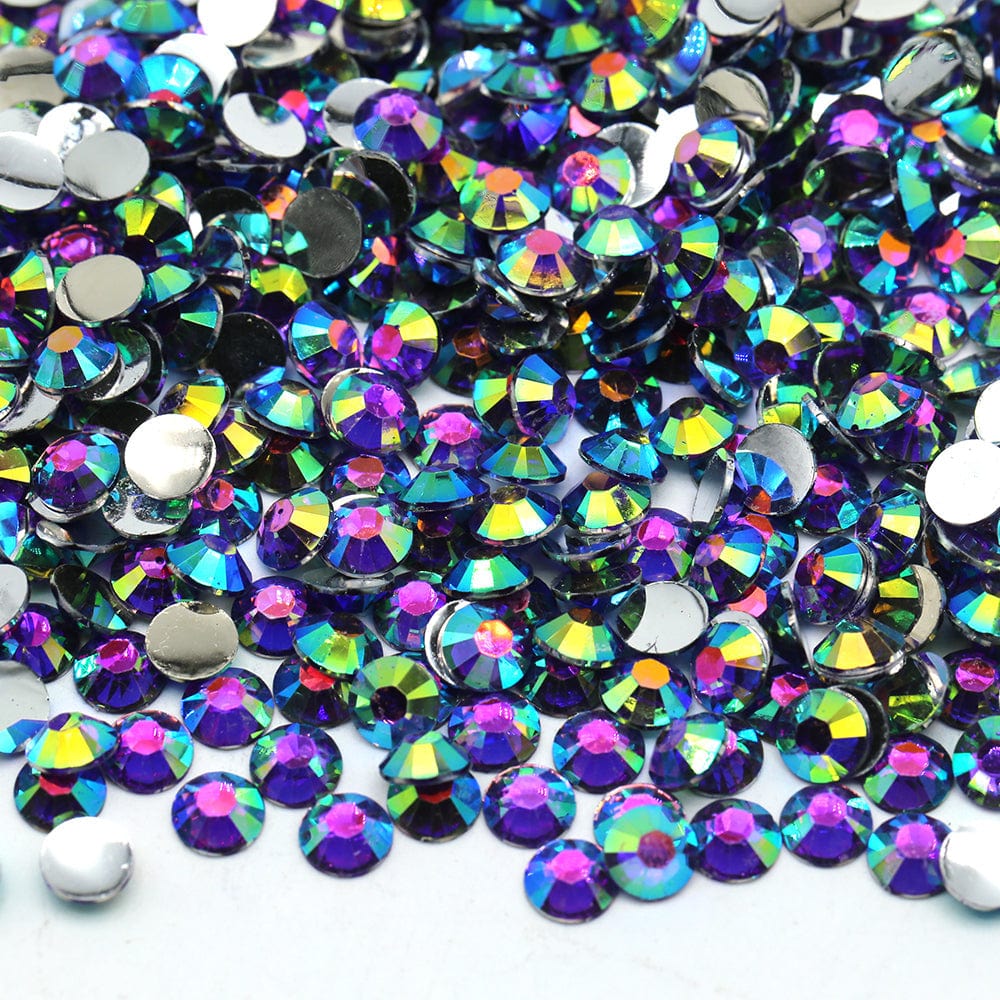 Navy Resin Rhinestone