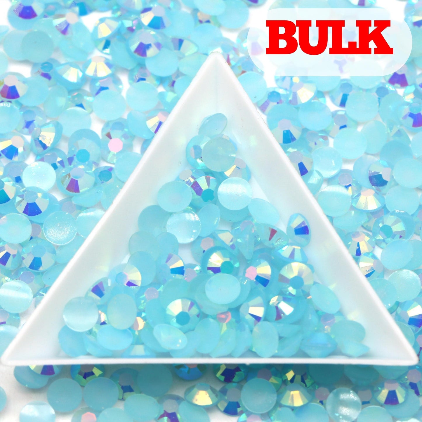 Bling That! Jelly 2mm / Bulk AB Acid Blue Jelly Rhinestone