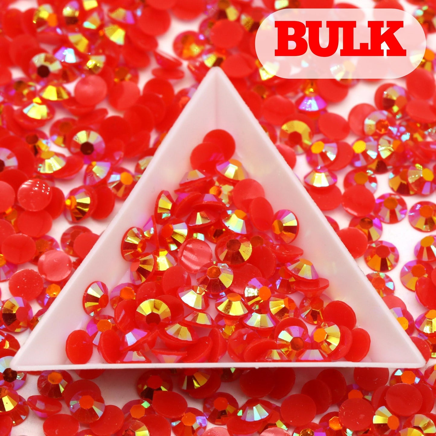 Bling That! Jelly 2mm / Bulk AB Red Jelly Rhinestone