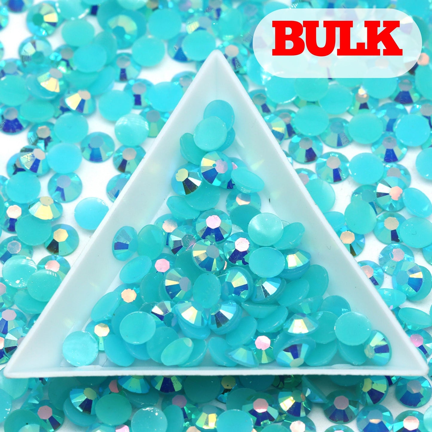 Bling That! Jelly 2mm / Bulk AB Sky Blue Jelly Rhinestone