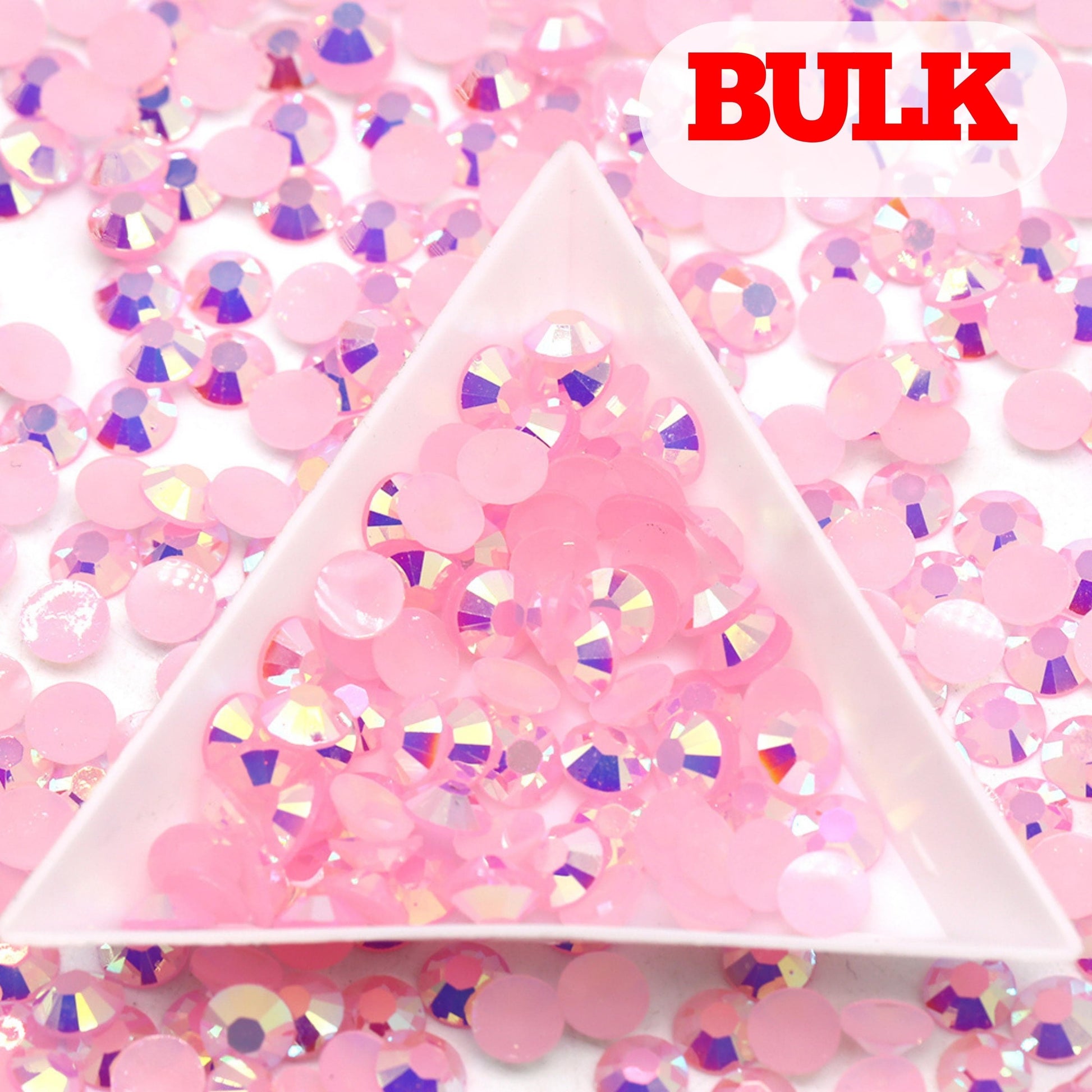 Bling That! Jelly 3mm / Bulk AB Light Pink Jelly Rhinestone