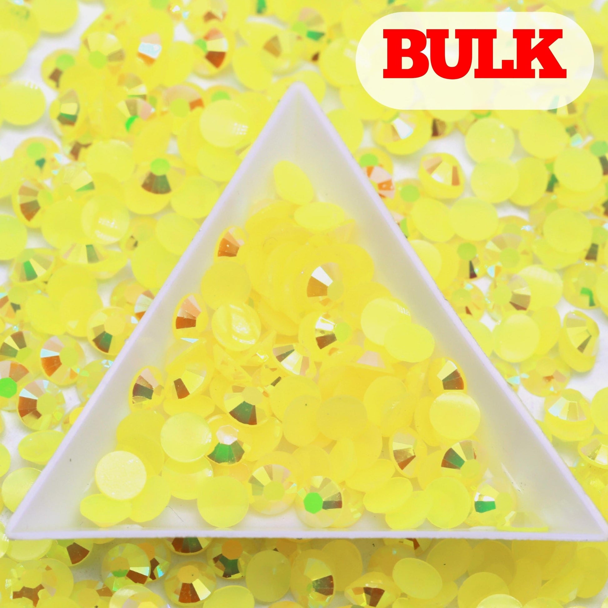 Bling That! Jelly 5mm / Bulk AB Yellow Jelly Rhinestone