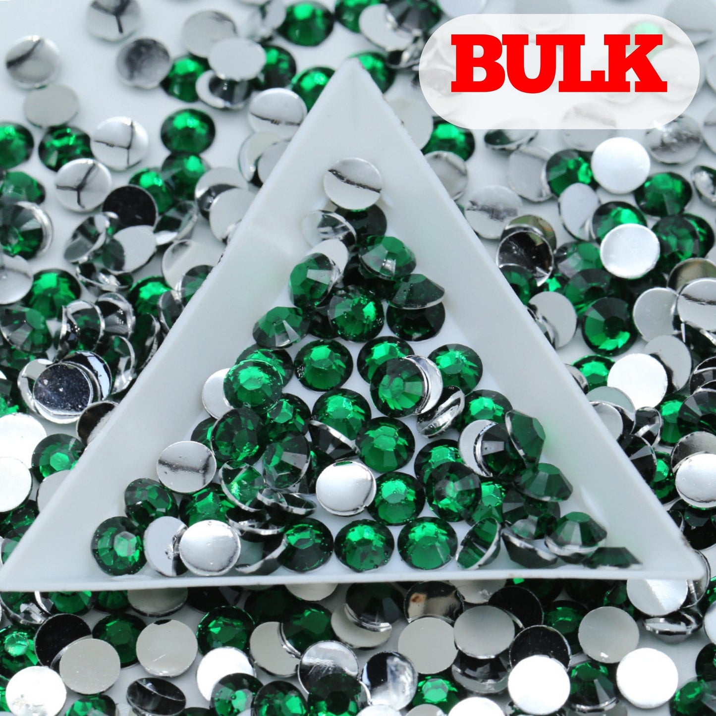 Bling That! Resin 2mm / Bulk Emerald Resin Rhinestone