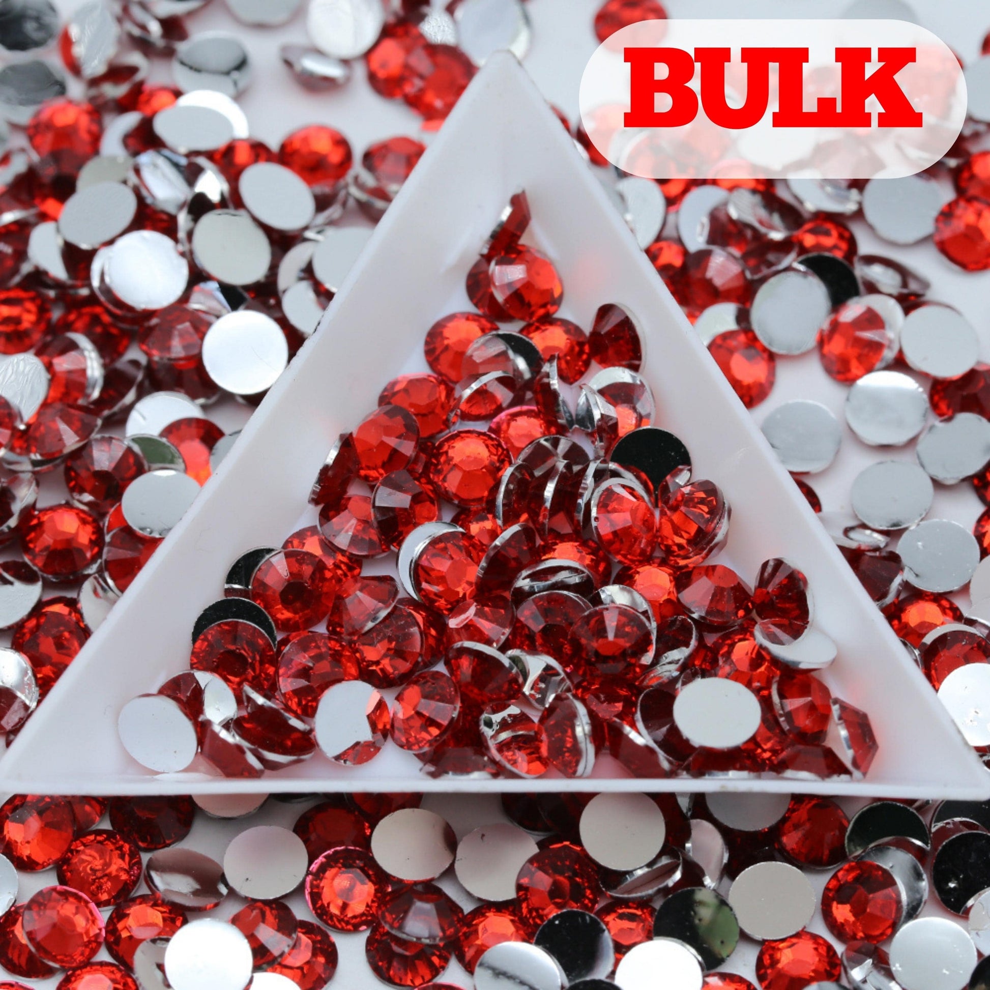 Bling That! Resin 3mm / Bulk Deep Red Resin Rhinestone