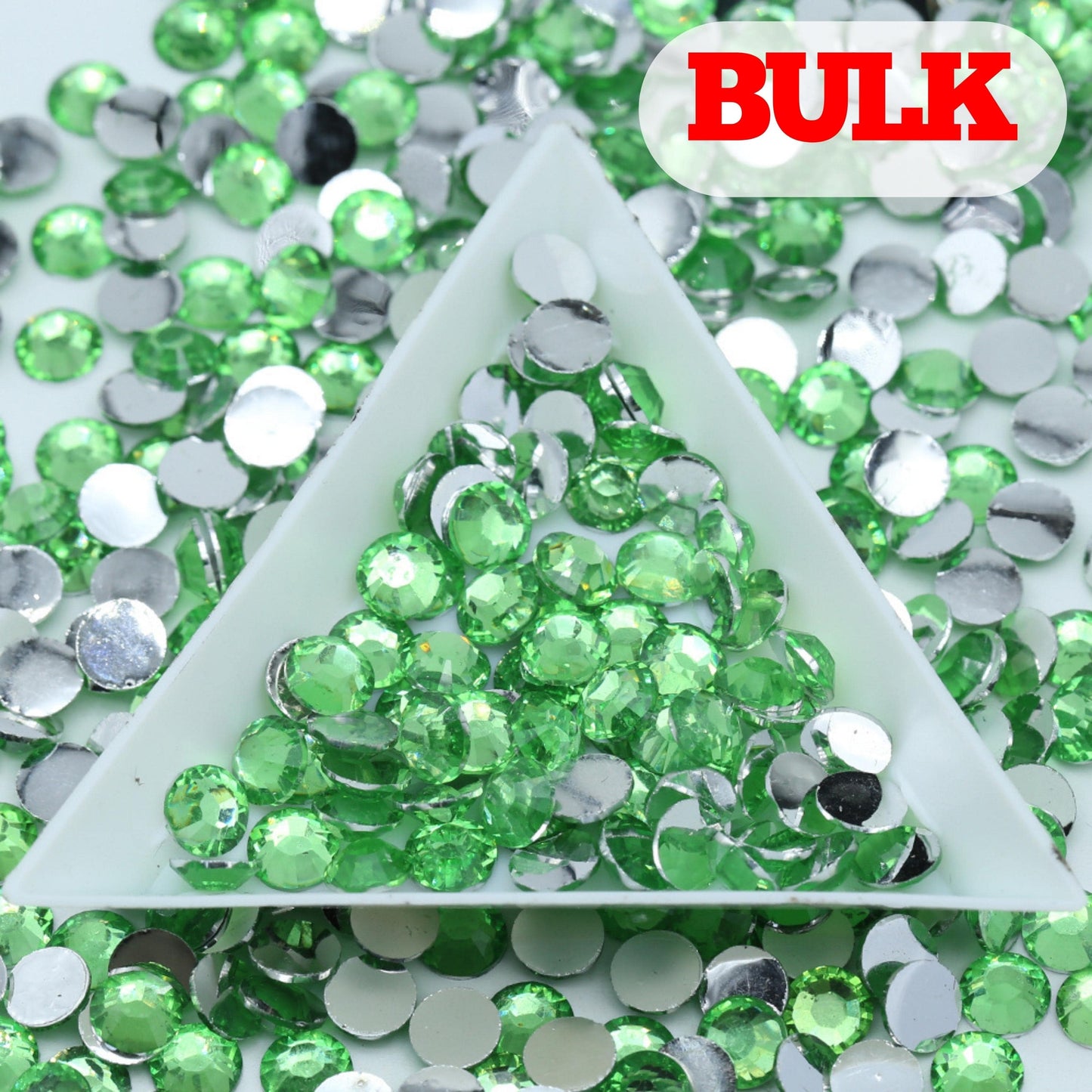 Bling That! Resin 3mm / Bulk Peridot Resin Rhinestone