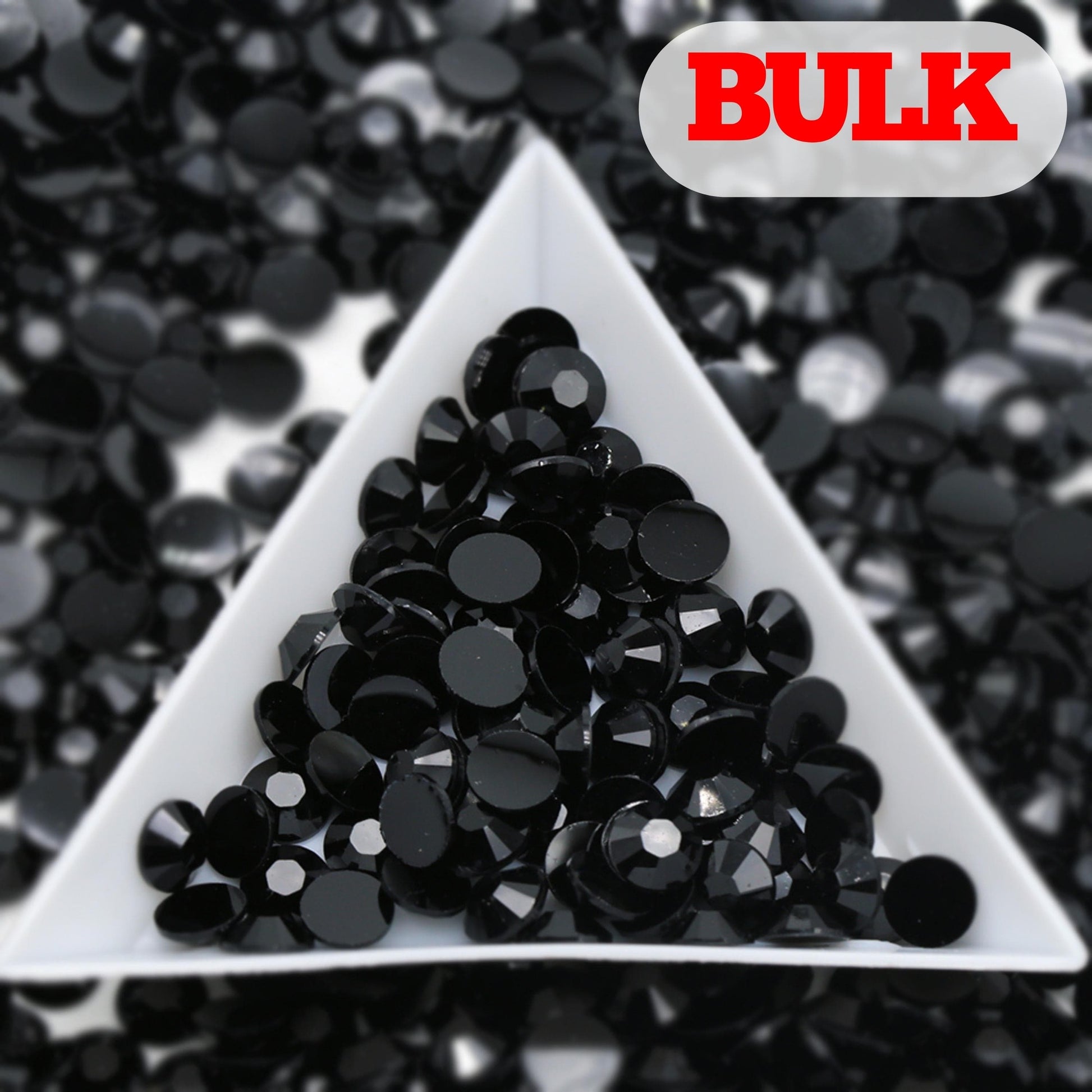 Bling That! Resin 4mm / Bulk Black Resin Rhinestone