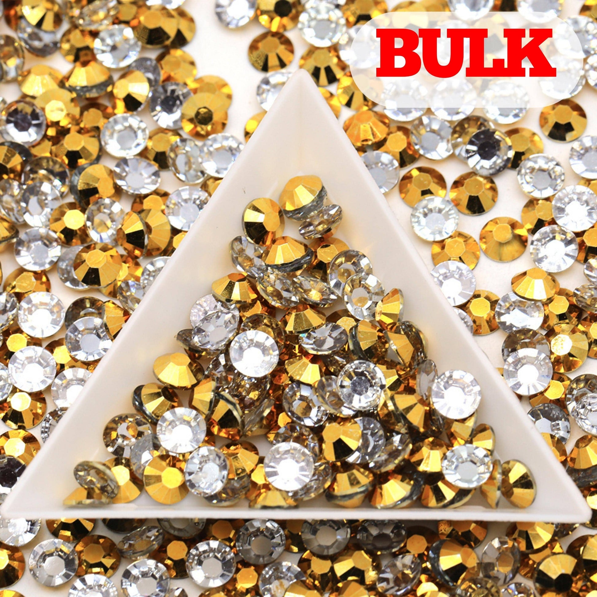 Bling That! Resin 4mm / Bulk Gold Plated Resin Rhinestone