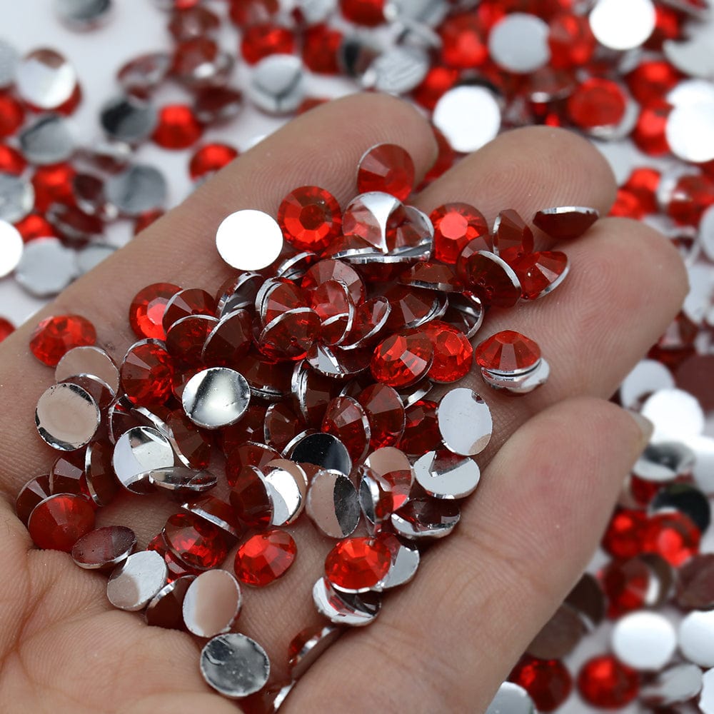 Loose Dark Red Resin Rhinestones Sew on Stones Different Shapes Crystals  Gems With Holes by the Pack DD16 -  Norway