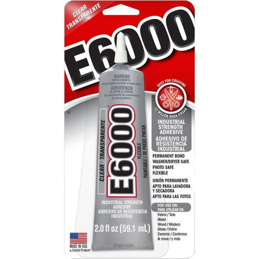 Bling That! Tools E6000 Clear Multipurpose Industrial Strength Adhesive - 1 or 2 oz