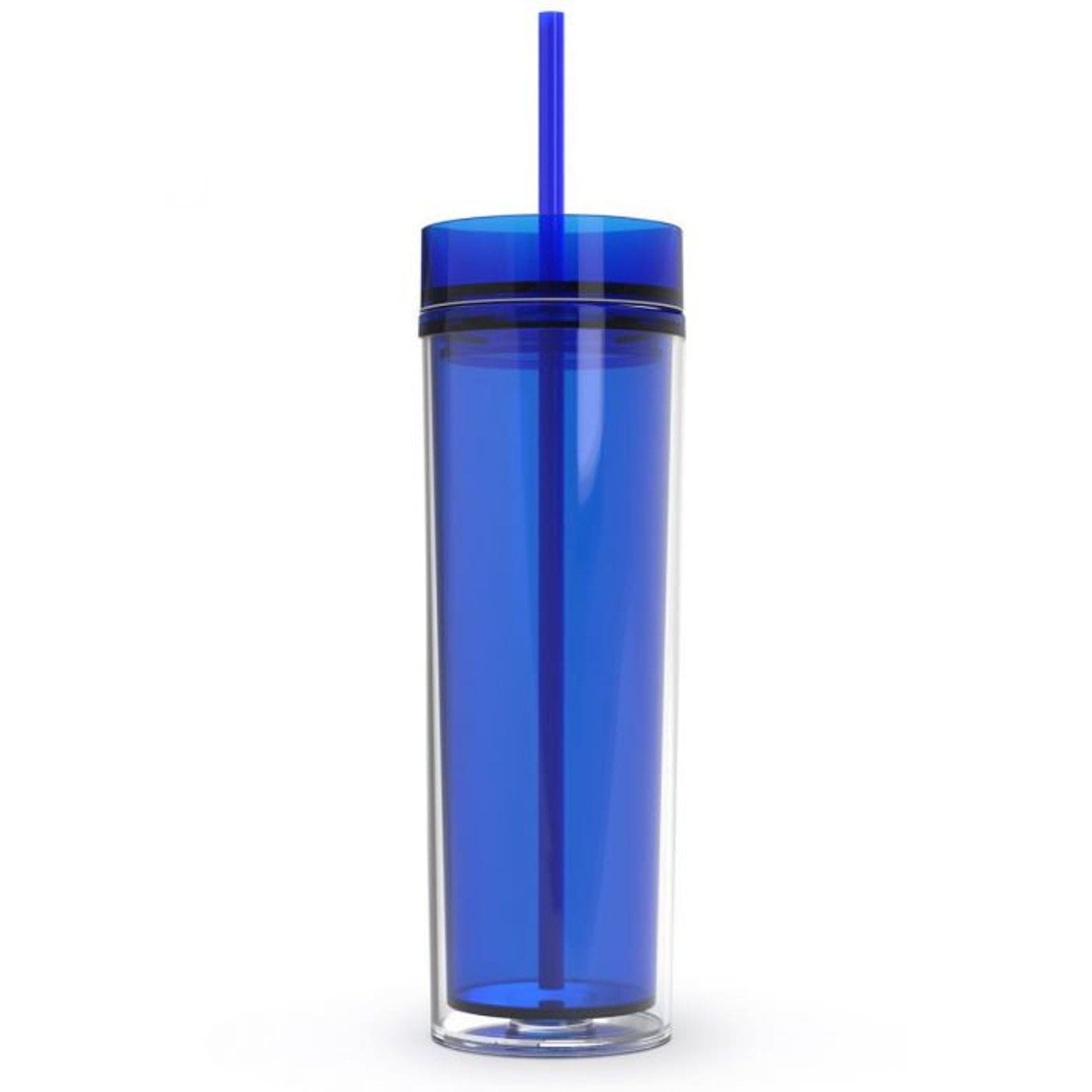 Bling That! Tumblers Blue Maars 16oz Acrylic Skinny Tumbler