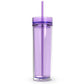 Bling That! Tumblers Lavender Maars 16oz Acrylic Skinny Tumbler