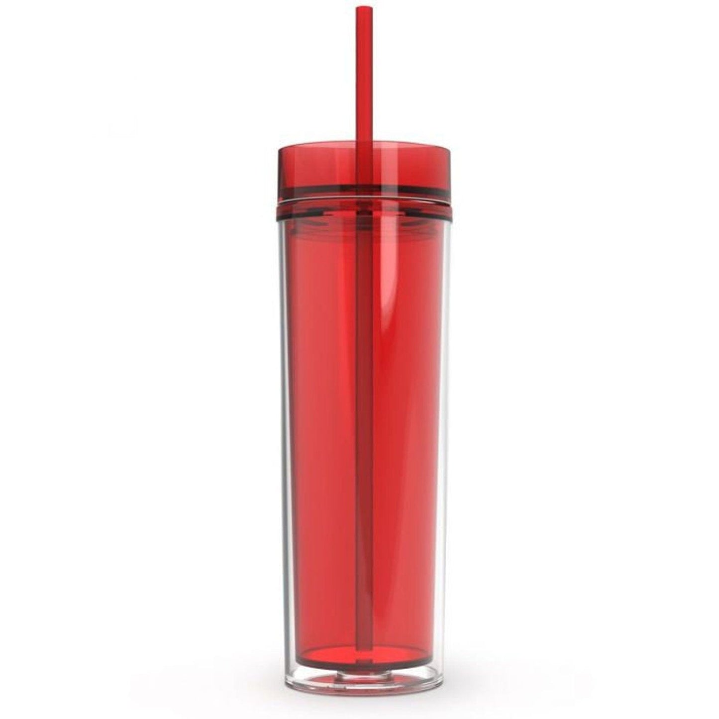 Bling That! Tumblers Red Maars 16oz Acrylic Skinny Tumbler