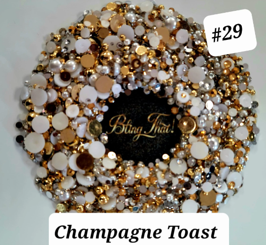 Champagne Toast #29 Pearl Rhinestone Mix