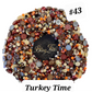 Turkey Time #43 Pearl Rhinestone Mix