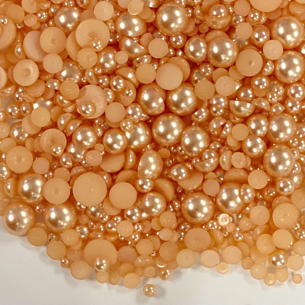 Island Peach #35 Pearl Rhinestone Mix